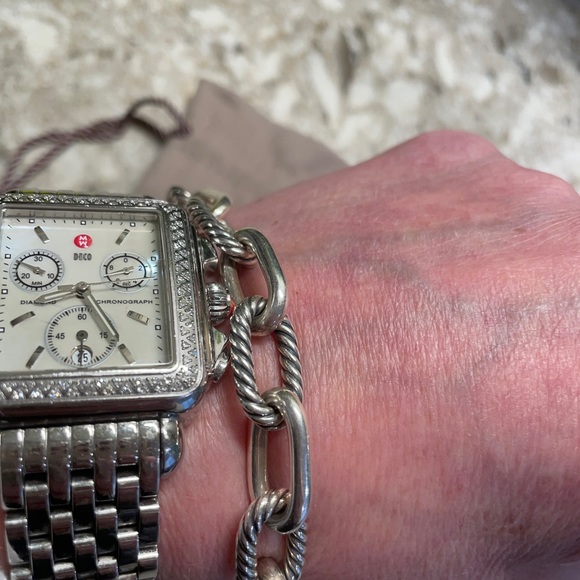 David Yurman link bracelet, sterling - Picture 4 of 5